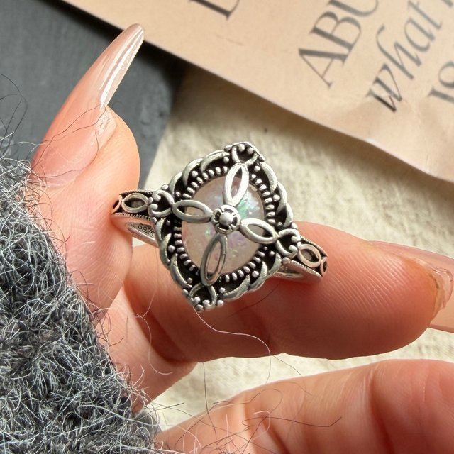 BFCLUB Ring, 925 Silber, Kristall, Damen, minimalistisch - Bild 1