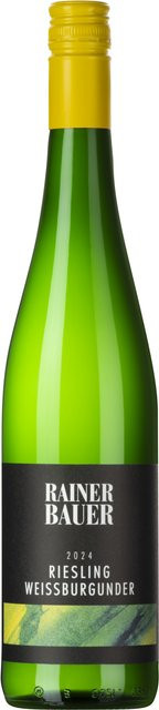 Rainer Bauer Riesling Weißburgunder halbtrocken Weißwein 2024 0,75 l - Bild 1