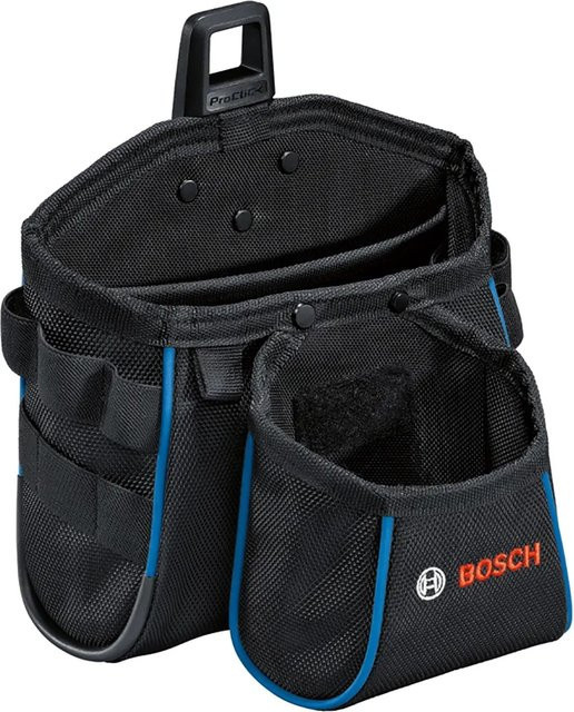 Bosch Professional Werkzeugtasche GWT 2 in Schwarz und Blau aus Polyester mit Gürtelschlaufen, B/H/T: 240,0 x 150,0 x 54,0 mm - Bild 3