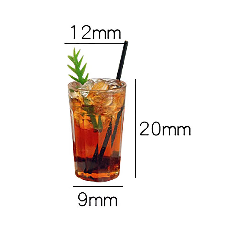 JETTING Puppenhaus Mini Trinkbecher Dekoration transparent 1-teiliges Set - Bild 5