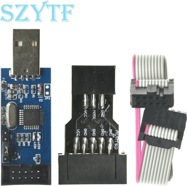 SZYTF USBASP AVRISP AVR Programmierer zur Unterstützung von ATMEGA8 und ATMEGA128 für Windows 7 64-Bit Boards - Bild 1