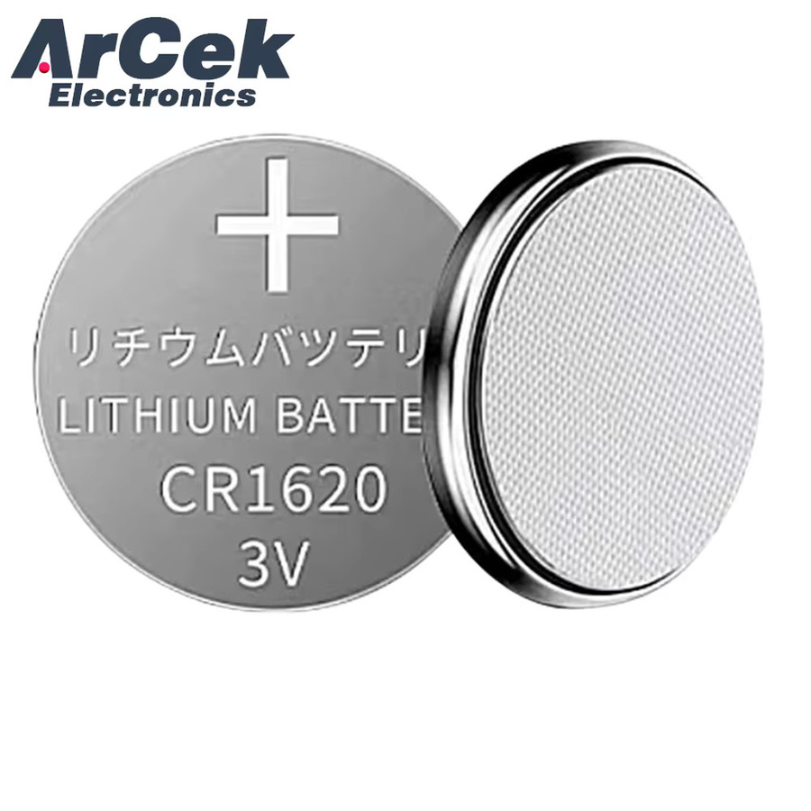 Carooles CR1620 Lithium-Knopfzellen 3V, 2er-Pack, Silber, 70mAh - Bild 2