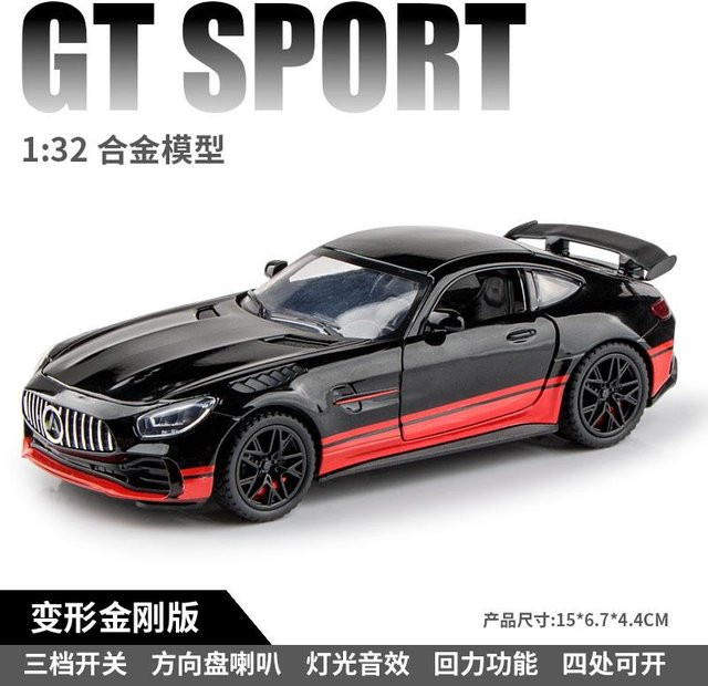 Linyi toy car Mercedes Benz Gt Gt3, Automodell, 1:32, Metall, ab 14 Jahren - Bild 1