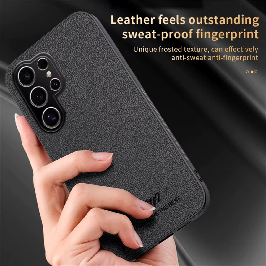 Modische Leder-Magnet-Hülle für Samsung Galaxy S26 S25 S24 S23 S22 S21 Ultra Plus FE Note 20 A73 A55 A54 A35 mit MagSafe Kompatibilität in Schwarz und Weiß - Bild 3