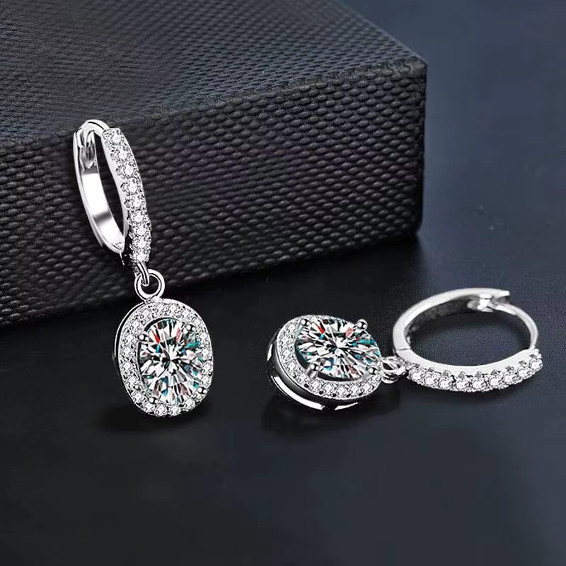 BIJOX STORY Tropfenohrringe, 925 Silber, Moissanit, Damen - Bild 2