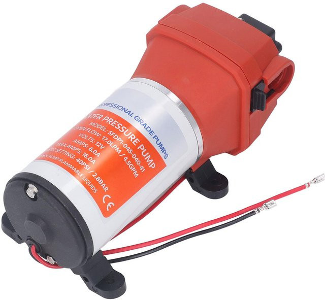 Aimo 12V Membranpumpe Hochdruck in Rot für Yacht und Wohnmobil - Bild 1
