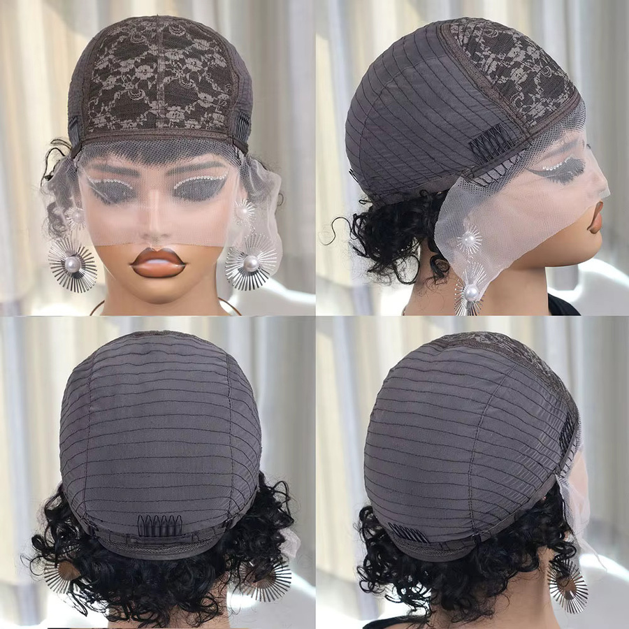 Destiny Short Pixie Cut Perücke, peruanisches Echthaar, Wasserwellen, Damen - Bild 8