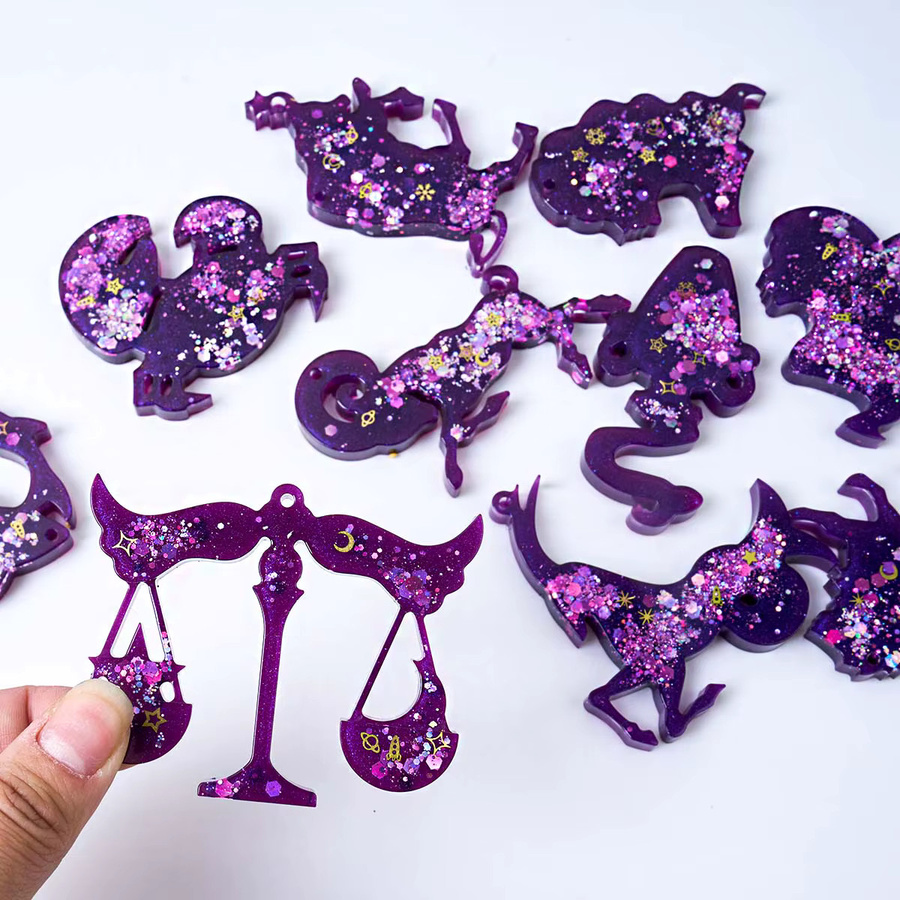 UDOCOOL Ohrringe Silikon Form, 3D Tier Konstellation, DIY für Epoxidharz - Bild 4