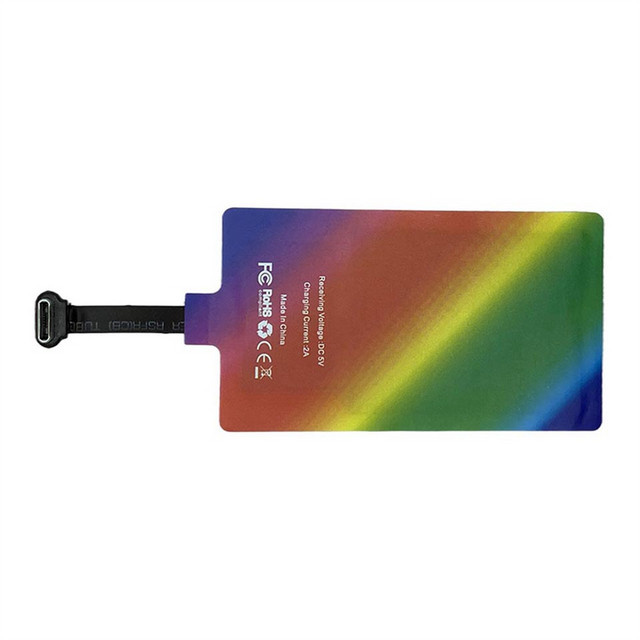 AA77-10W Wireless Charging Receiver Modul Universal mit USB-C Anschluss, 5V 2A, Multicolor - Bild 1