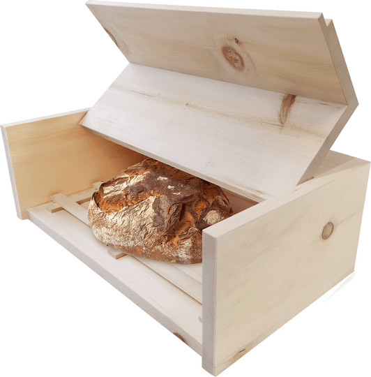 Zirben-Brotkasten von PranaHaus in Beige, B/T/H: 32,0 x 18,0 cm - Bild 1