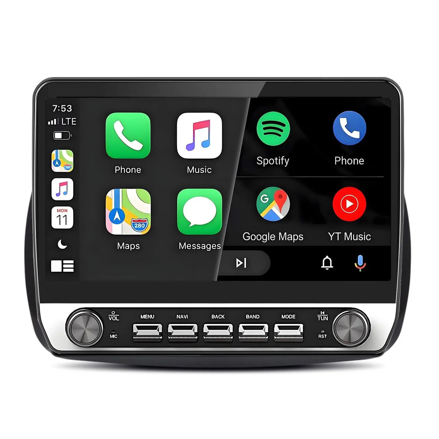 Junsun Autoradio mit Drehknöpfen für BENZ Smart Fortwo 2015-2019 in Schwarz mit Bluetooth und GPS sowie 10,1 Zoll Display - Bild 2