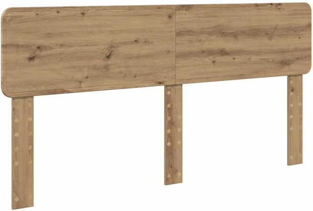 vidaXL Kopfteil aus Holzwerkstoff in Artisan-Eiche, Farbe Braun, Breite: 200 cm - Bild 1