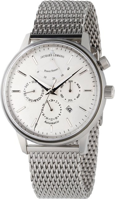 Jacques Lemans Armbanduhr Automatik, Edelstahl, 44 mm, Herren - Bild 1