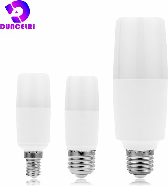 Duncelri Zylindrische LED-Maisbirne für Kronleuchter und Heimdekoration, E27 oder E14, flimmerfrei - Bild 1