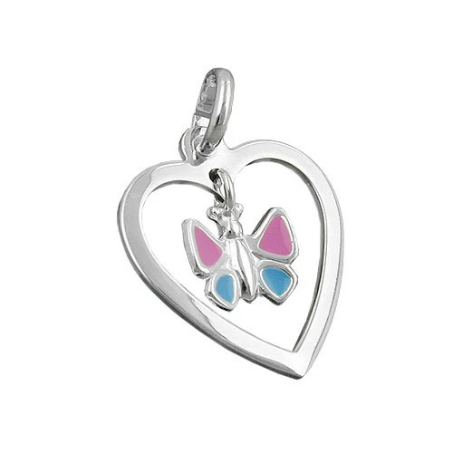 SIGO Anhänger Schmetterling/Herz, 925 Silber, Kinder - Bild 1