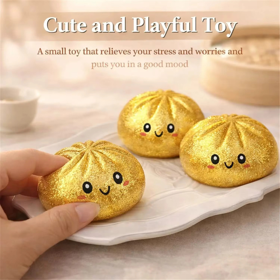Bandai Riesen-Knödel-Quetschspielzeuge, 4 Stile, Weiche Teigkugel - Bild 2