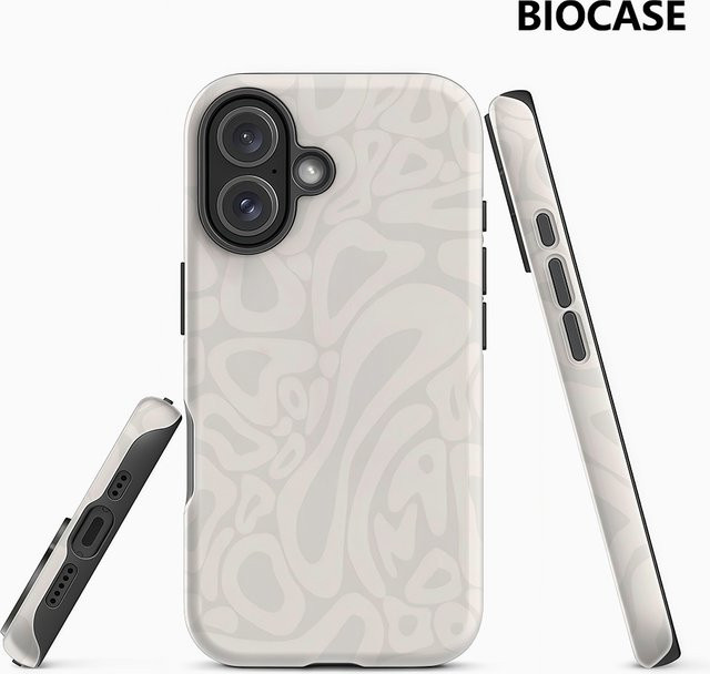 Potdemiel Magnetische Handyhülle für iPhone 17 16 15 14 13 Pro Max Plus in Beige, Robuste Einzel- und Doppelschicht-Schutzhülle - Bild 1