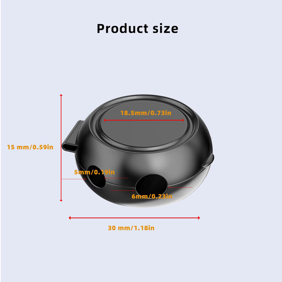 Dibaigou Magnetische Kabelclips Verstellbarer Kabelhalter Selbstklebender Organizer in Schwarz für Zuhause Büro Auto Wand und Schreibtisch - Bild 4
