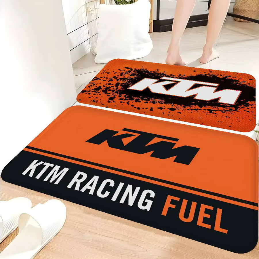 Potdemiel K-KTM Logo-Fußmatte im nordischen Stil, rutschfest, Orange, B/T: 60 x 40 cm - Bild 5