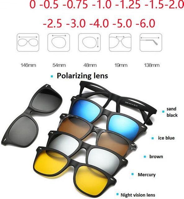 Retro 5 1 Sonnenbrille, Vollrand, Kunststoff, Schwarz, Unisex, polarisiert - Bild 1