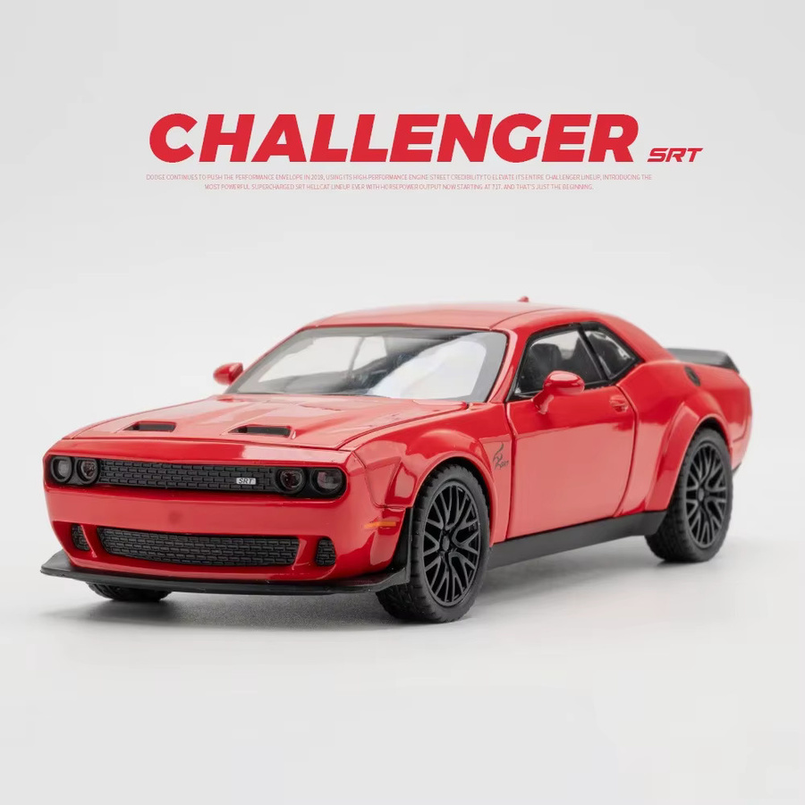 Platinum Challenger Hellcat Redeye Muscle Car Modell, 1:32, Metall, mit Licht und Sound - Bild 3