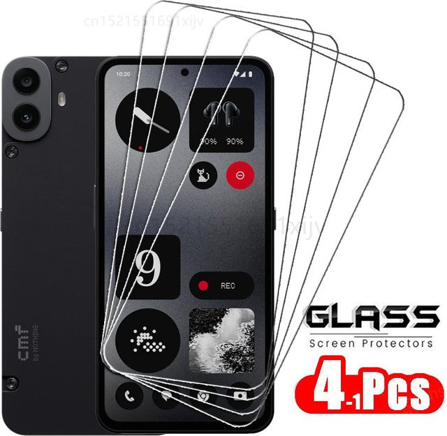 4er-Set Displayschutzfolie aus gehärtetem Glas für CMF Phone 1, transparent, HD Schutzfolie - Bild 1