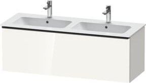 Duravit Waschtischunterschrank D-Neo, schwarz/weiß hochglänzend, B/T/H: 128 x 46,2 x 44 cm - Bild 1