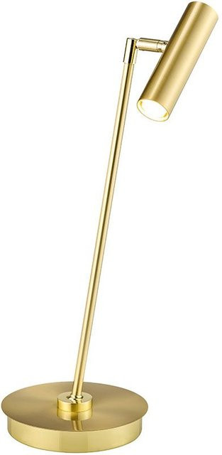 HELL Tom 50352 LED-Tischleuchte in Messing matt mit warmweißem Licht (2700K) - Bild 1