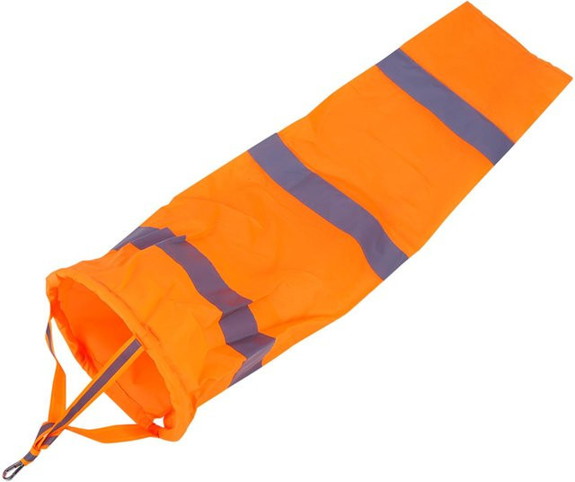 mfySpace Windsack aus Polyester mit Reflexstreifen in Orange zur Windmessung für den Outdoor-Bereich - Bild 1