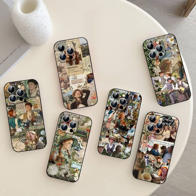 Anne E-Telefonhülle für Apple iPhone 11 bis 17 Pro Max Mini Soft Cover in Schwarz und Multicolour - Bild 1