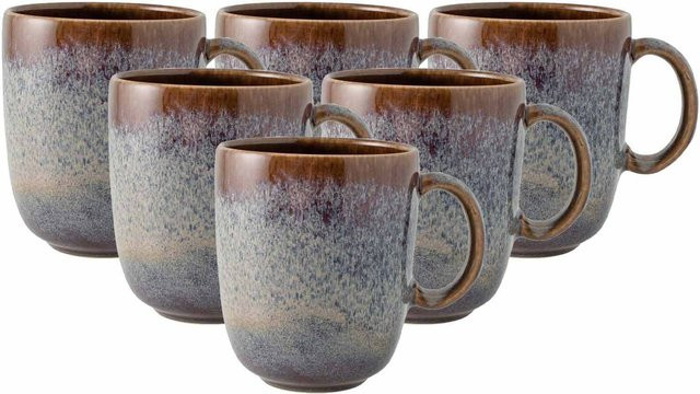 Villeroy & Boch like. Becher mit Henkel Lave Beige 6er Set 400 ml - Bild 1