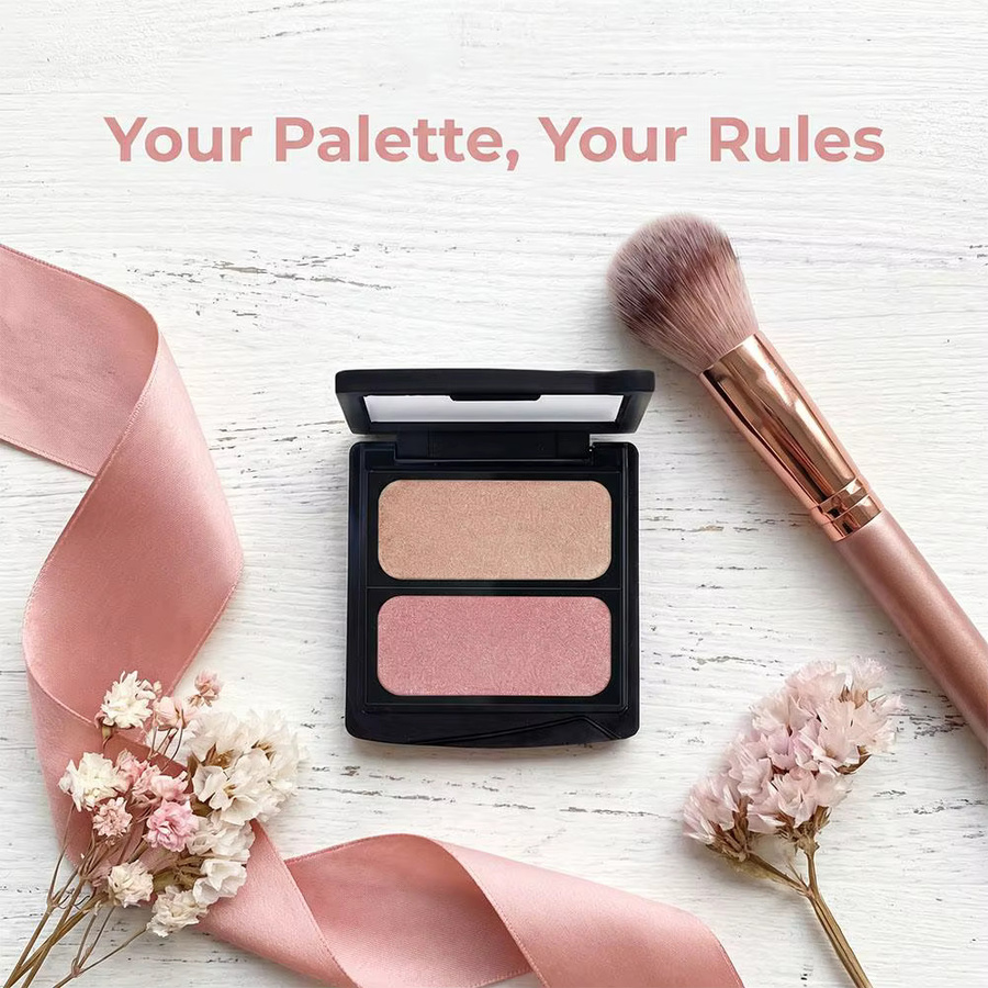 cheeryep Qianyan Spring Blooms Blush Palette Cold Brew, Baked Blush & Highlighter - Bild 3