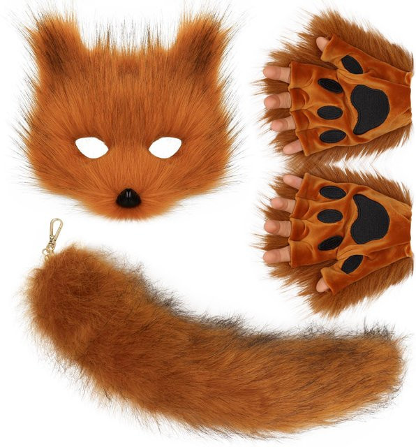 YIRAN Kostümzubehör Set, Tiere, Braun, Bunt / Mehrfarbig - Bild 1