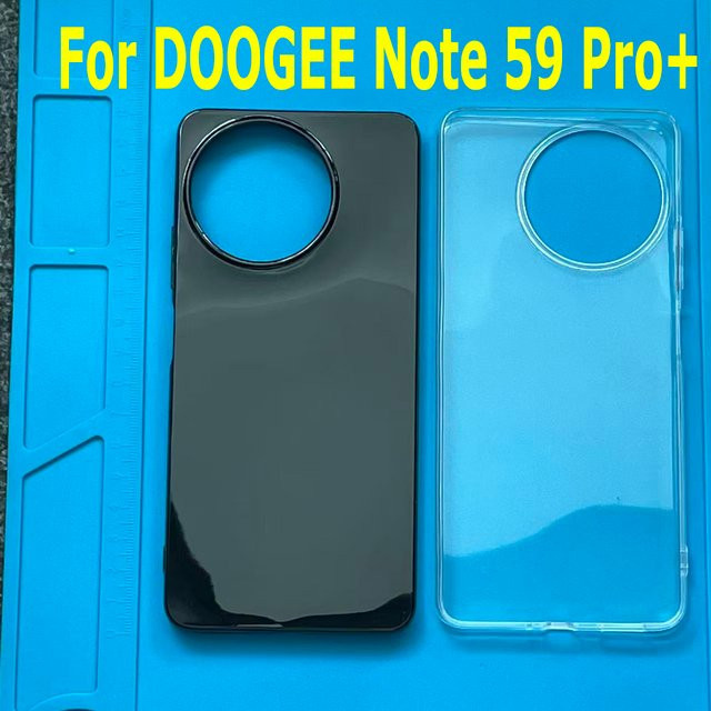 Schutzhülle aus weichem Silikon TPU für DOOGEE Note 59 Pro Plus in Schwarz - Bild 1