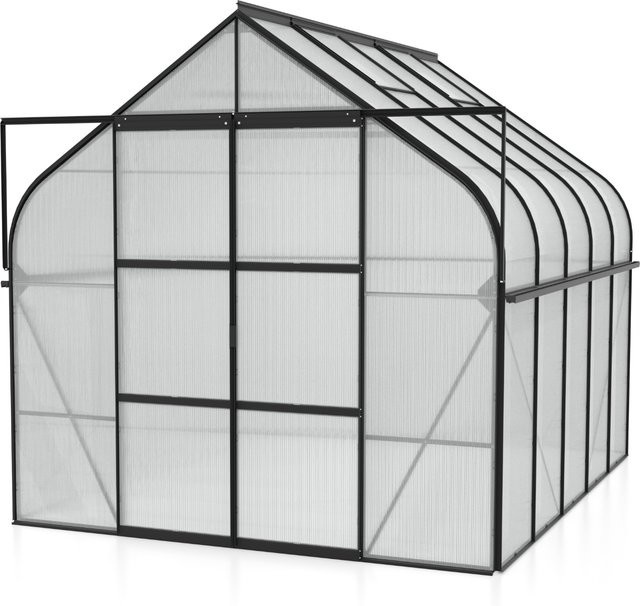 Vitavia Gewächshaus Diana 8300 Schwarz 8,3 m² mit 4 mm HKP - Bild 1