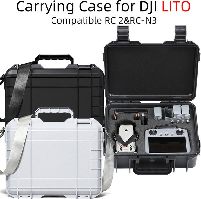 DJI LITO 1 X1 Hartschalen-Aufbewahrungskoffer und tragbare Transportbox für RC 2 RC N3 Controller in Schwarz oder Weiß - Bild 1