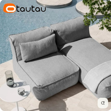 OTAUTAU Outdoor Sitzsack Liege Abdeckung für Pool und Strand in Beige (ohne Füllung)