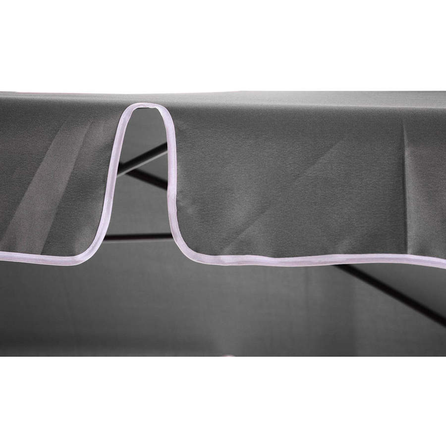 Outsunny Sonnenschirm Grau aus Metall und Polyester B/H/L: 125 x 245 x 200 cm - Bild 4