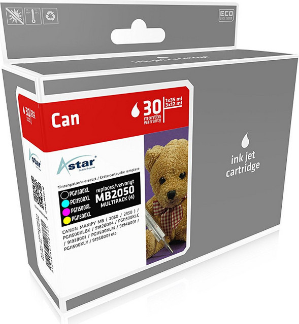 ASTAR Tintenpatrone MB2050 CMYK Multicolour für Inkjet-Drucker - Bild 1