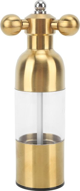 TOMTOP JMS Pfeffermühle aus Edelstahl in Gold mit Keramikrotor und einstellbarer Grobheit - Bild 1