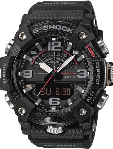 Casio G-Shock Armbanduhr, Analog-Digital, Quarz, Kunststoff, Schwarz, Herren - Bild 1