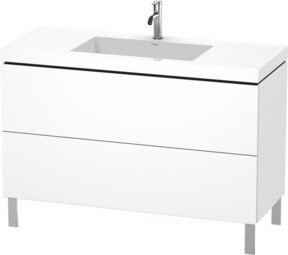 Duravit Waschtischunterschrank L-Cube c-bonded in Weiß mit 2 Auszügen, B/T: 120 x 48 cm - Bild 1