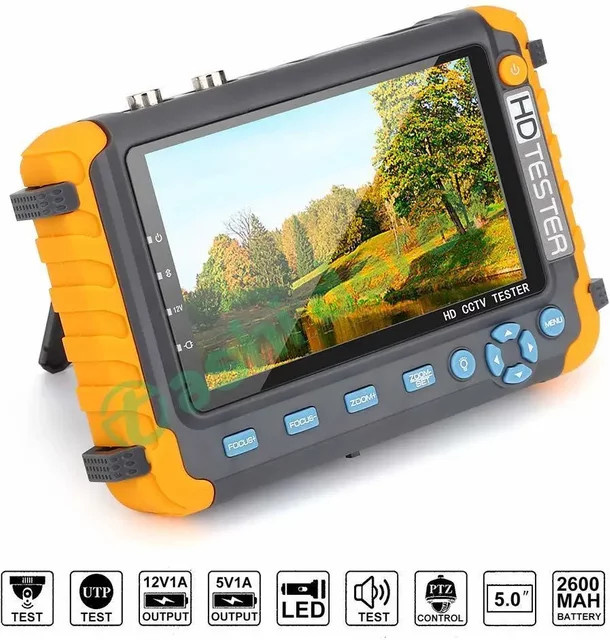 Tragbarer CCTV Tester IV8W 8MP Mini Monitor für AHD/CVI/TVI Kameras mit HDMI und VGA Eingang - Bild 1