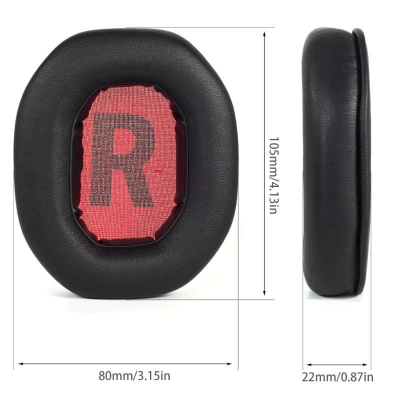 Teufel Massive & Teufel Käfig Ersatz-Ohrpolster aus Protein-Leder und Memory Foam in Schwarz - Bild 4