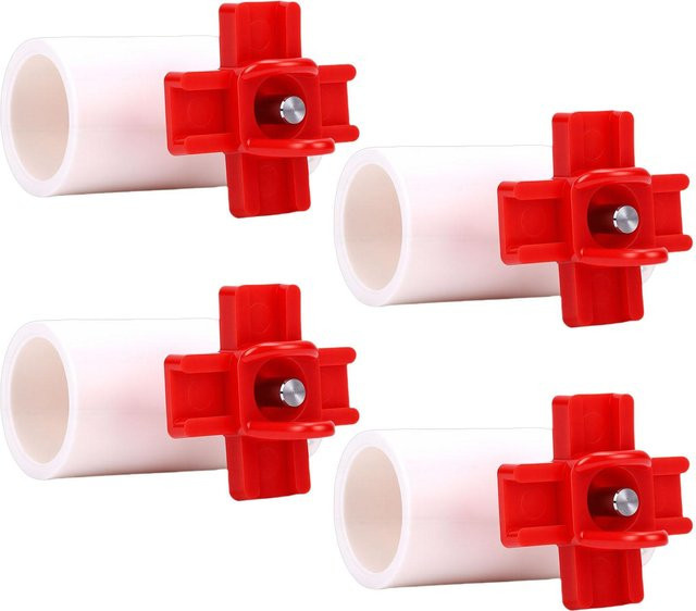 Musysh Hühner-Tränkenippel Set mit T-Stücken und Dichtungen für automatisches Hühner-Wassersystem, Rot - Bild 1