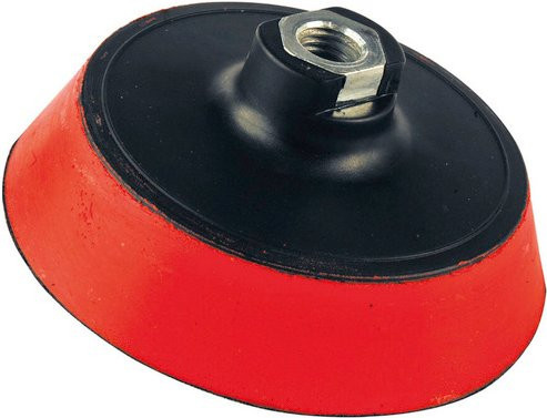 Sea Line Polierteller aus Kunststoff, rot, B/L: 12 x 12 cm - Bild 1