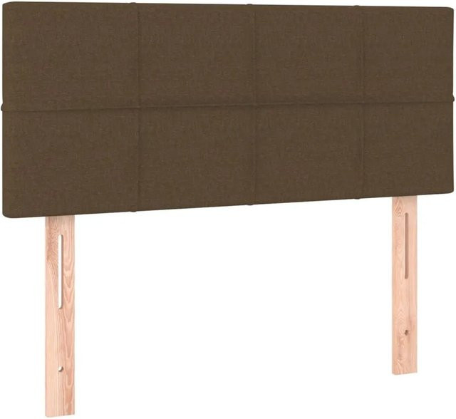 vidaXL Kopfteil aus Stoff in Dunkelbraun, Breite: 90 cm, Tiefe: 5 cm, Höhe: 78-88 cm - Bild 1