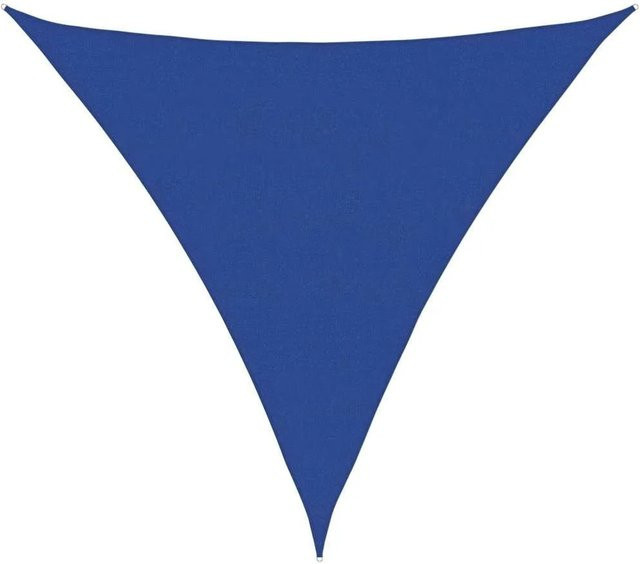 Furnicato Sonnensegel Dreieckig Blau aus HDPE mit 160 g/m² B/T/H: 6 x 6 x 6 m - Bild 1