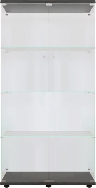 PXloue Vitrinenschrank mit LED-Beleuchtung und Glastüren, B/T/H: 80 x 36 x 164 cm - Bild 1
