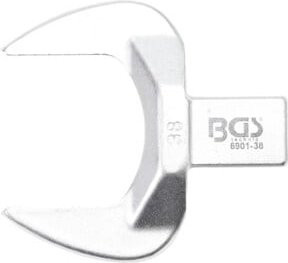 BGS Einsteck-Maulschlüssel 6901-38 in Silber mit 38 mm Schlüsselweite und 14 x 18 mm Aufnahme - Bild 1